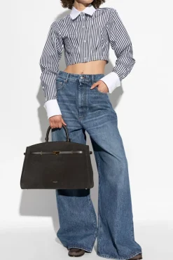 Sportmax BLUE High-waisted jeans