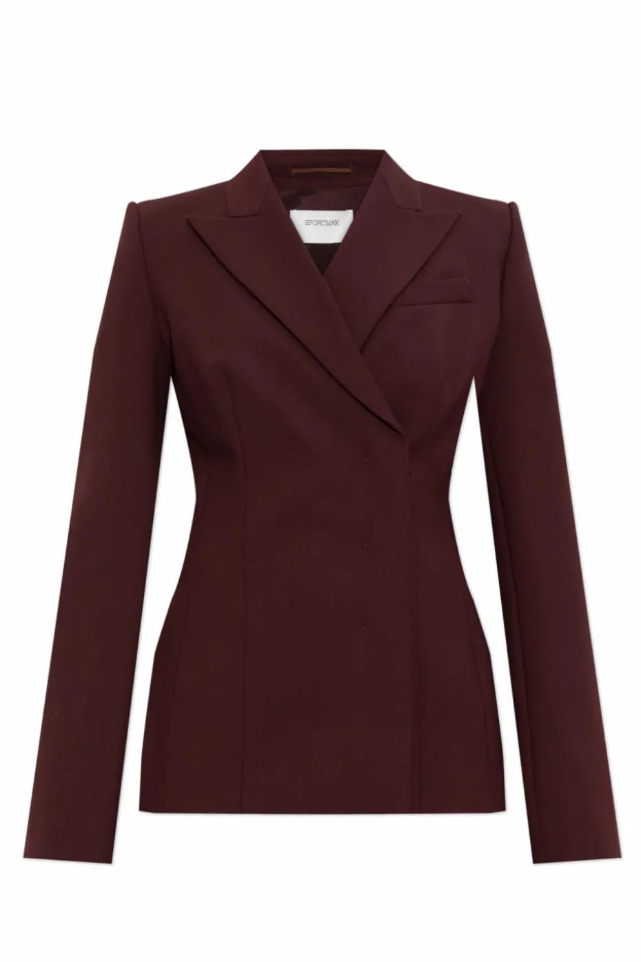 Sportmax BURGUNDY Double-breasted blazer ‘Cocco’