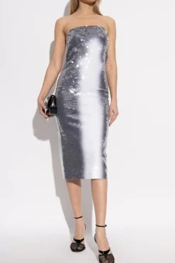 Sportmax GREY Sequin dress Stemma