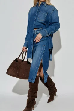 Sportmax NAVY BLUE Denim shirt "Eridani"
