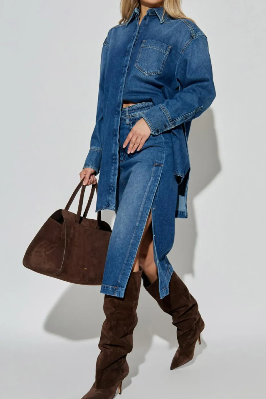Sportmax NAVY BLUE Denim shirt "Eridani"