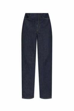 Sportmax NAVY BLUE Jeans with logo