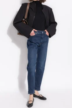 Sportmax NAVY BLUE Tapered leg jeans Nalata