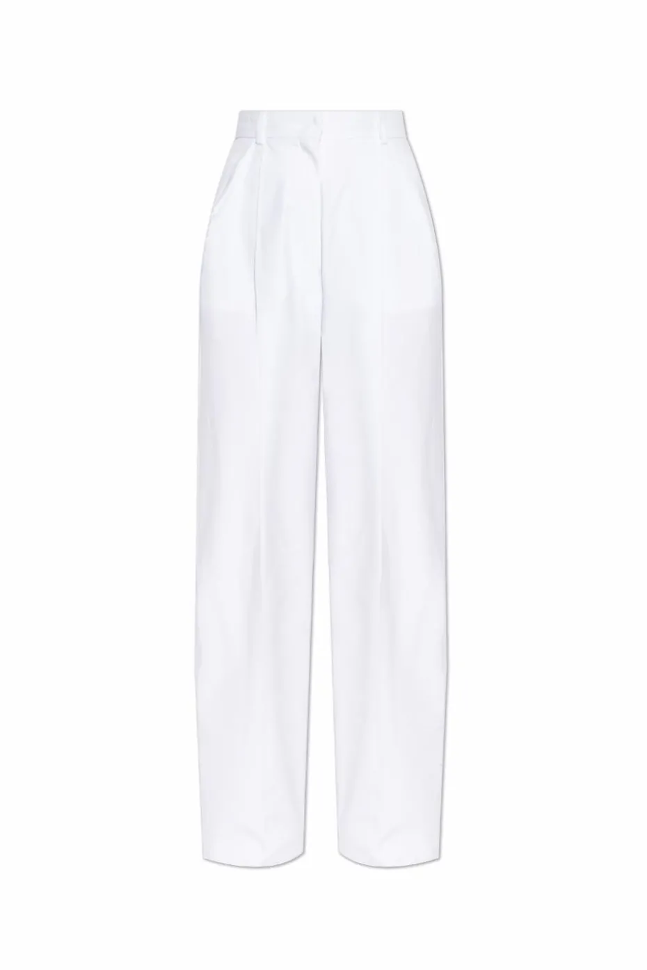 Sportmax WHITE Pleated pants