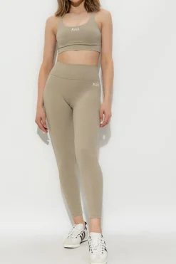 Sporty & Rich beige Training Leggings "SR Runner"