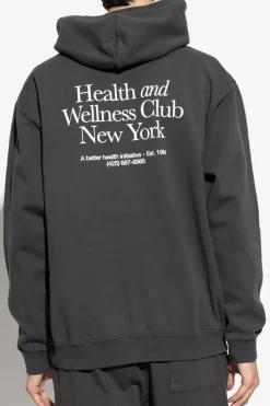 Sporty & Rich BLACK Hoodie `HWCNY`