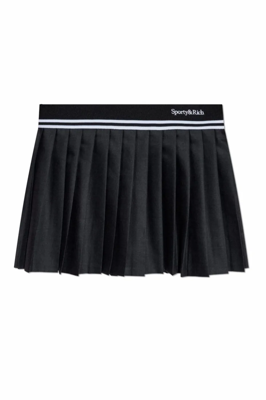 Sporty & Rich BLACK Pleated skirt