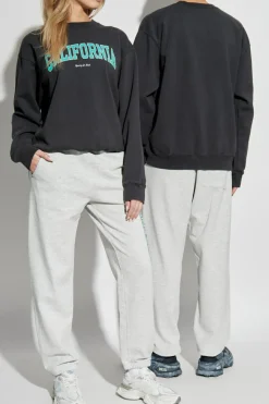 Sporty & Rich BLACK Sweatshirt from the The Mountain collection