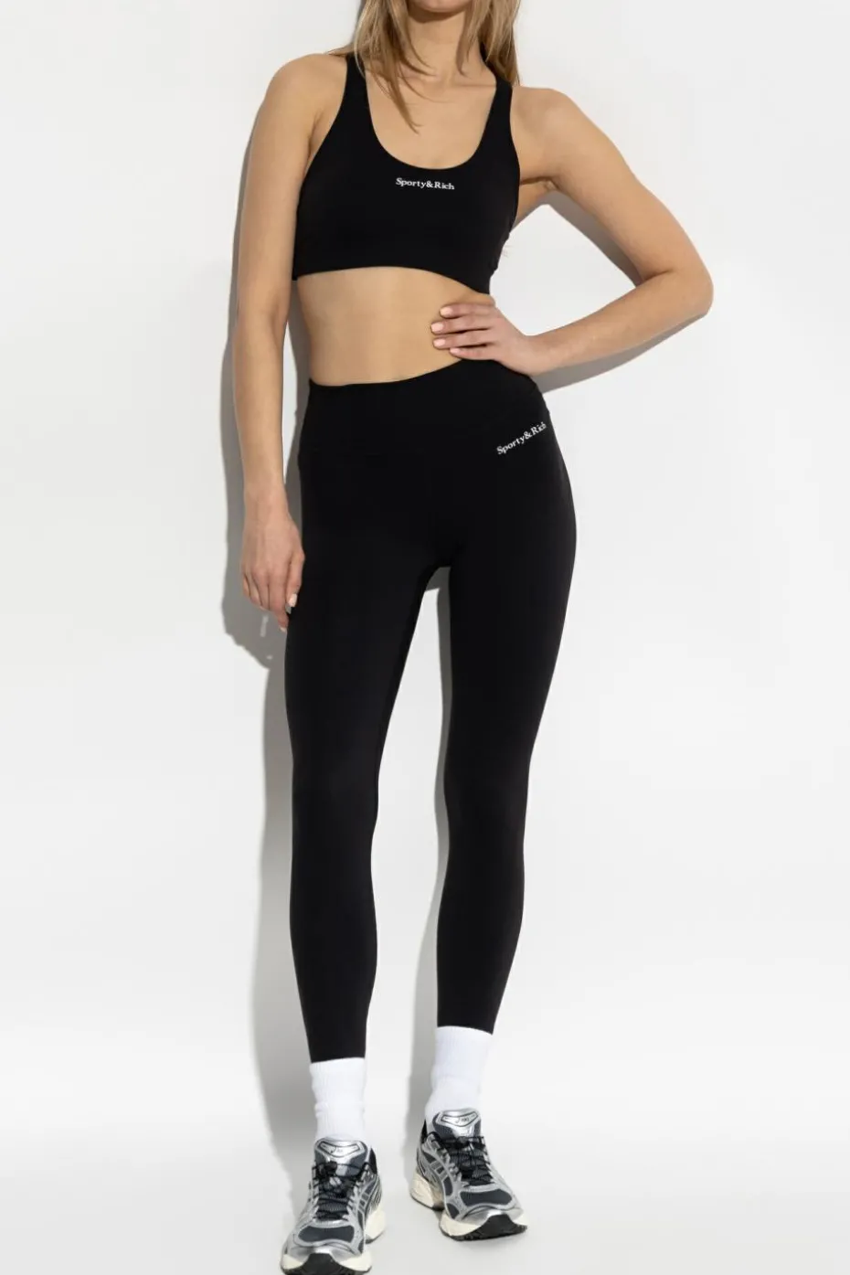Sporty & Rich BLACK Top from the Core collection