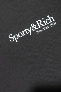 Sporty & Rich BLACK T-shirt 