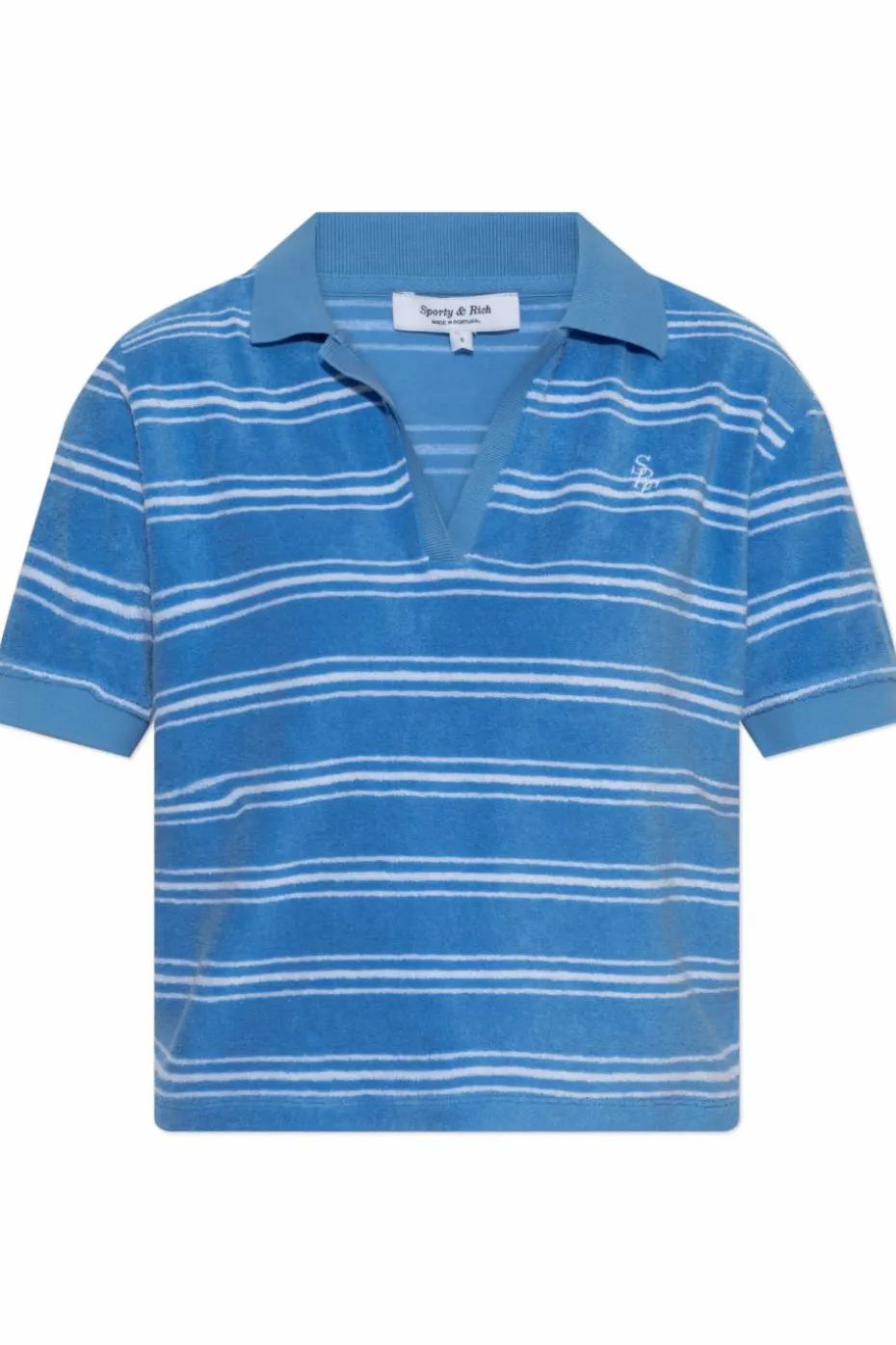 Sporty & Rich BLUE Polo from the "Riviera" collection