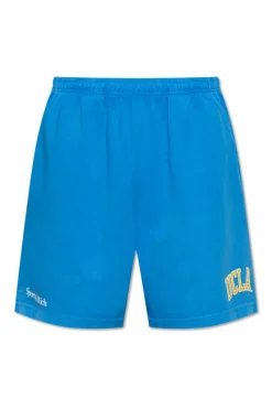 Sporty & Rich BLUE Shorts from the `UCLA` collection