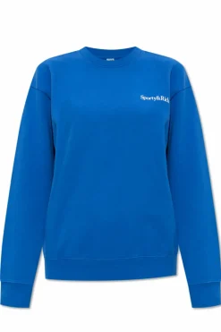 Sporty & Rich BLUE Sweatshirt "Health is Wealth"