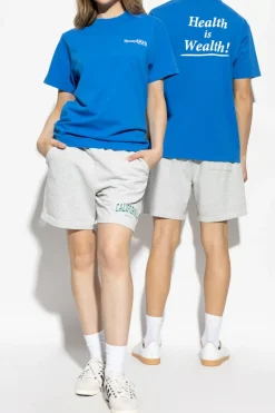 Sporty & Rich BLUE T-shirt "Health is Wealth"