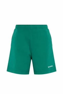 Sporty & Rich GREEN Logo Shorts