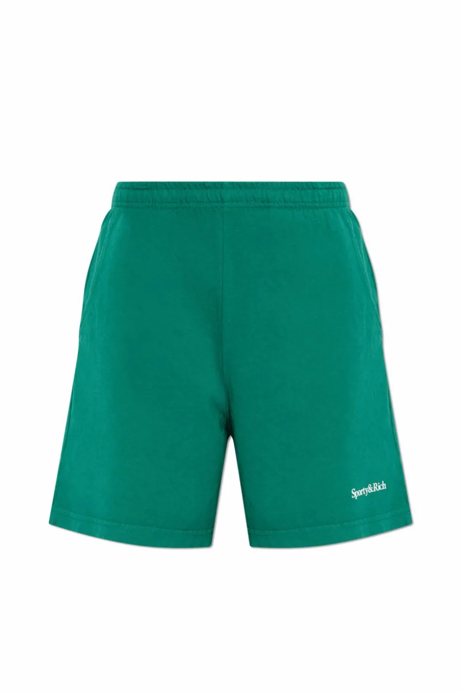 Sporty & Rich GREEN Logo Shorts