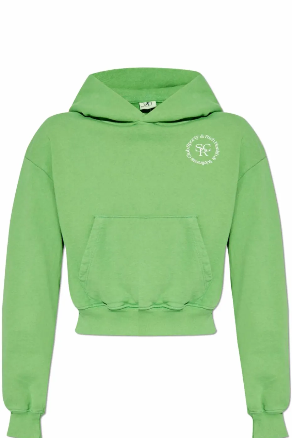 Sporty & Rich GREEN Short Hoodie