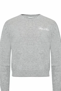 Sporty & Rich GREY Sweater from the Paris Drop collection