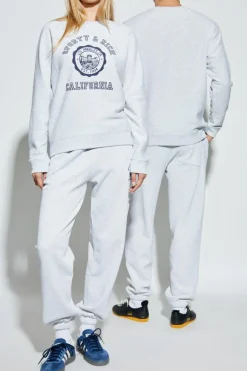 Sporty & Rich GREY Sweatshirt with print