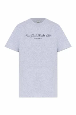 Sporty & Rich GREY T-shirt with logo