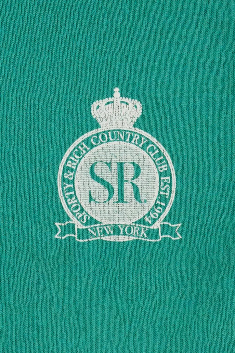 Sporty & Rich Kids GREEN Sweatshirt with logo