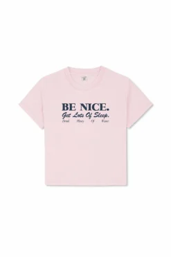 Sporty & Rich Kids PINK T-shirt with logo
