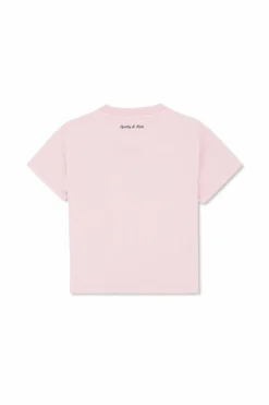 Sporty & Rich Kids PINK T-shirt with logo