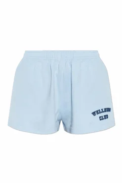 Sporty & Rich light blue Logo shorts