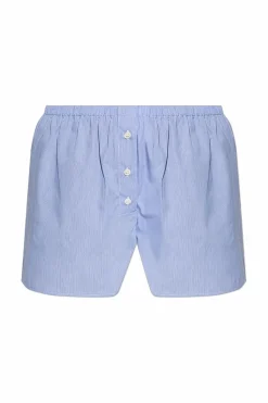 Sporty & Rich light blue Logo shorts