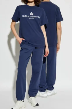 Sporty & Rich NAVY BLUE Pants from the Riding Drop collection