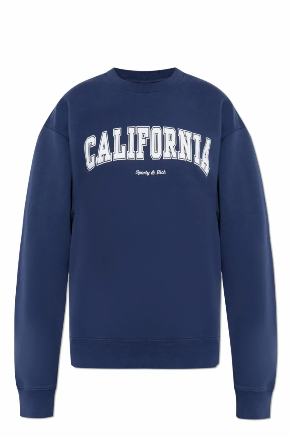 Sporty & Rich NAVY BLUE Sweatshirt from the Wall Street collection