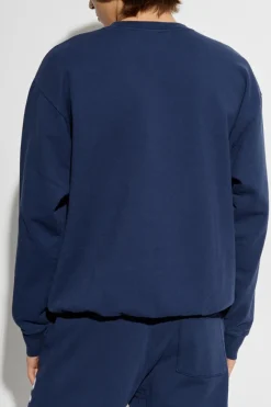 Sporty & Rich NAVY BLUE Sweatshirt from the Wall Street collection