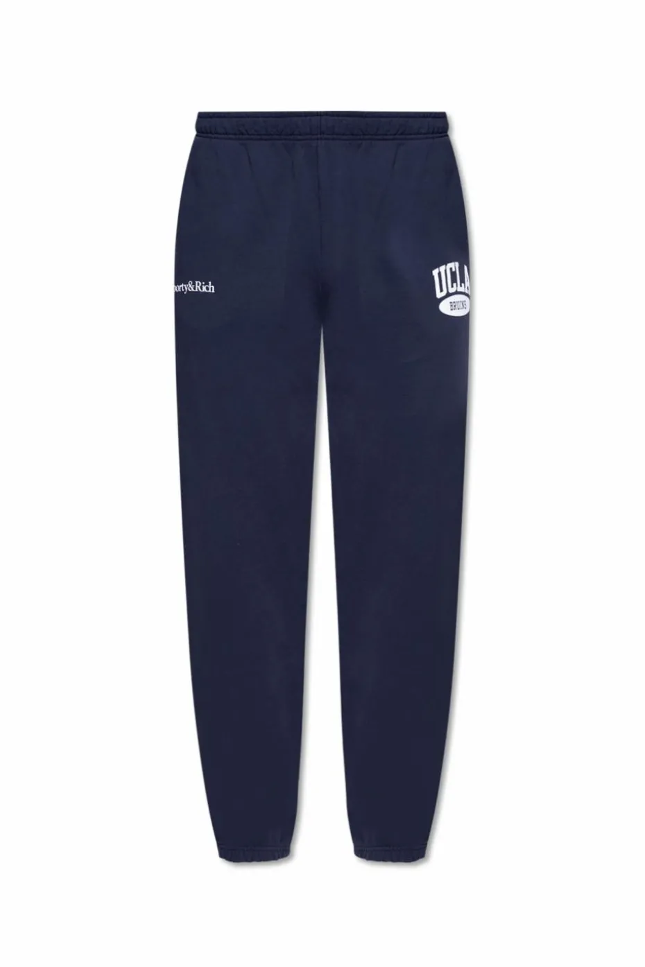 Sporty & Rich NAVY BLUE Sweatpants from the 'UCLA' collection