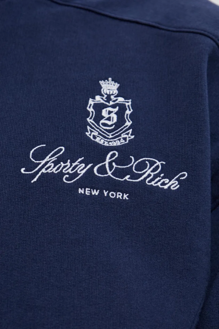 Sporty & Rich NAVY BLUE Sweatshirt from the Preppy collection