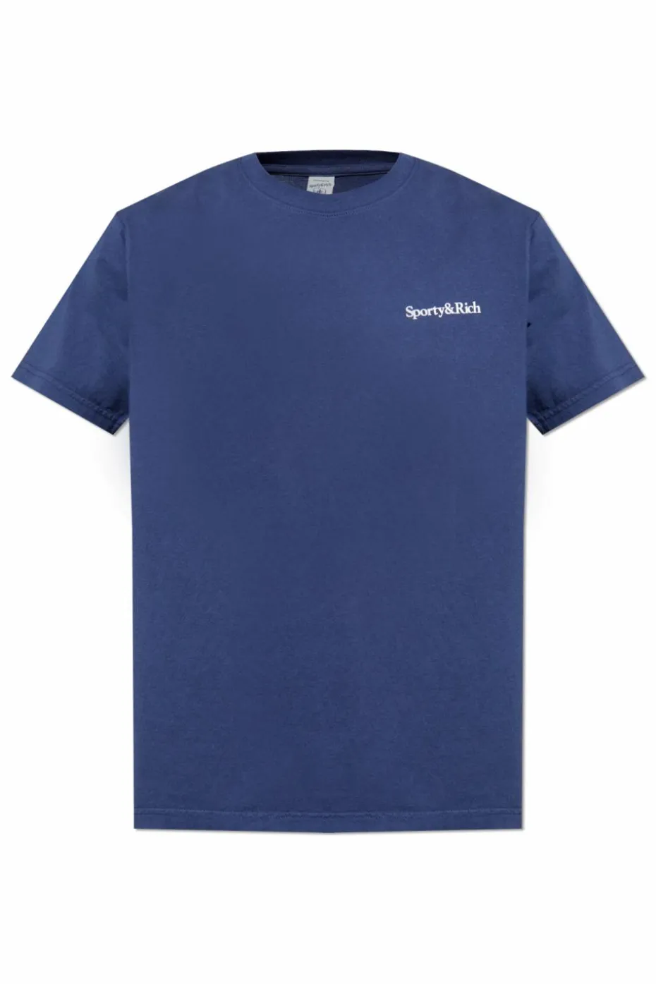 Sporty & Rich NAVY BLUE T-shirt with print