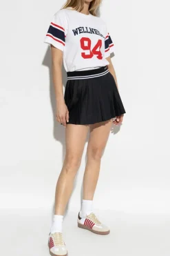 Sporty & Rich WHITE Printed T-shirt