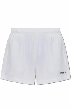 Sporty & Rich WHITE Shorts from the Preppy collection