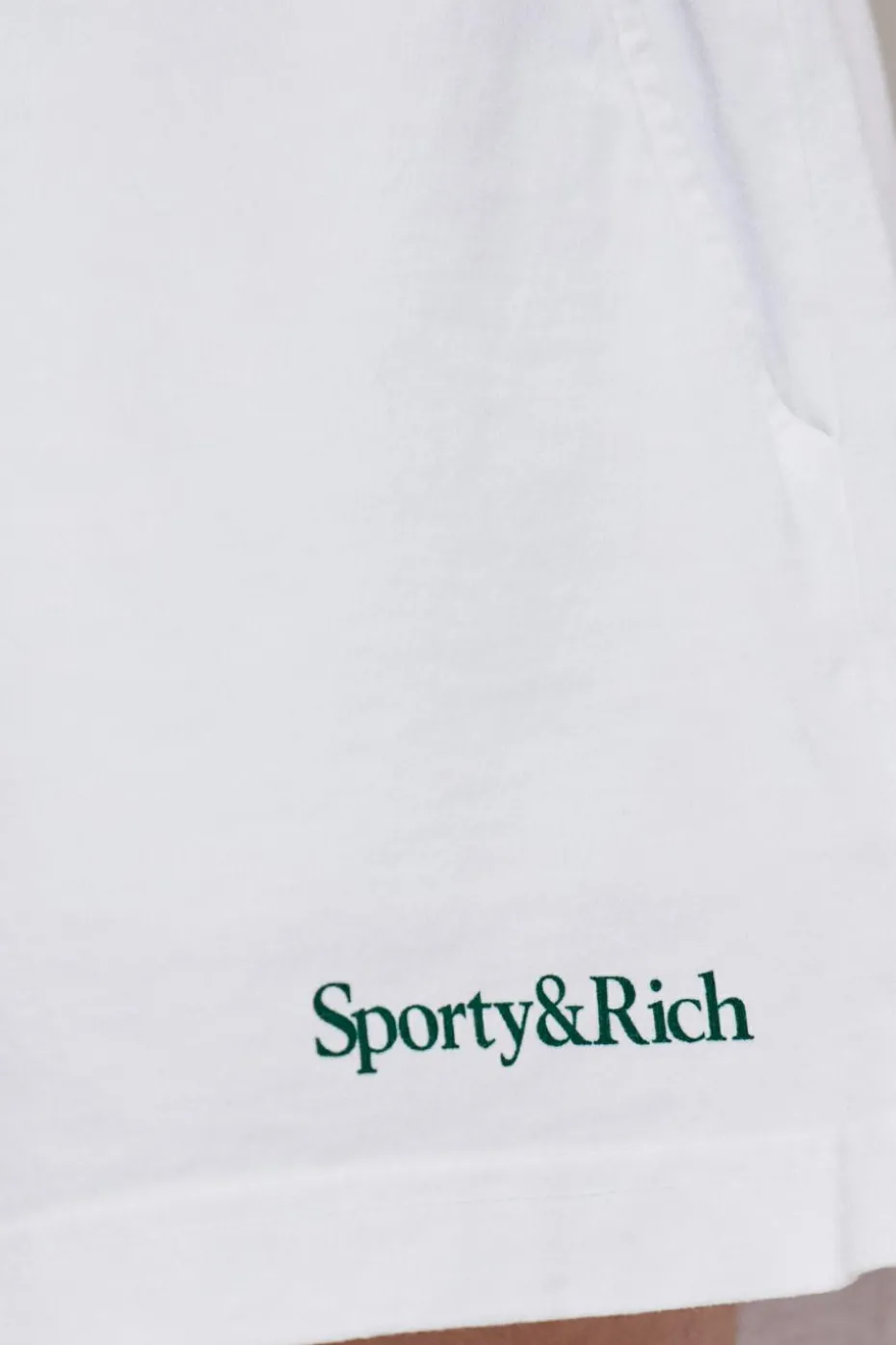 Sporty & Rich WHITE Shorts from the Preppy collection