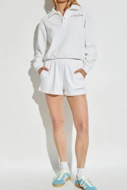 Sporty & Rich WHITE Sweatshirt with logo