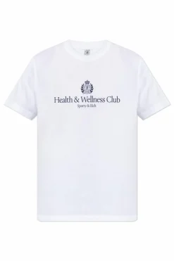 Sporty & Rich WHITE T-shirt from the "Riviera" collection