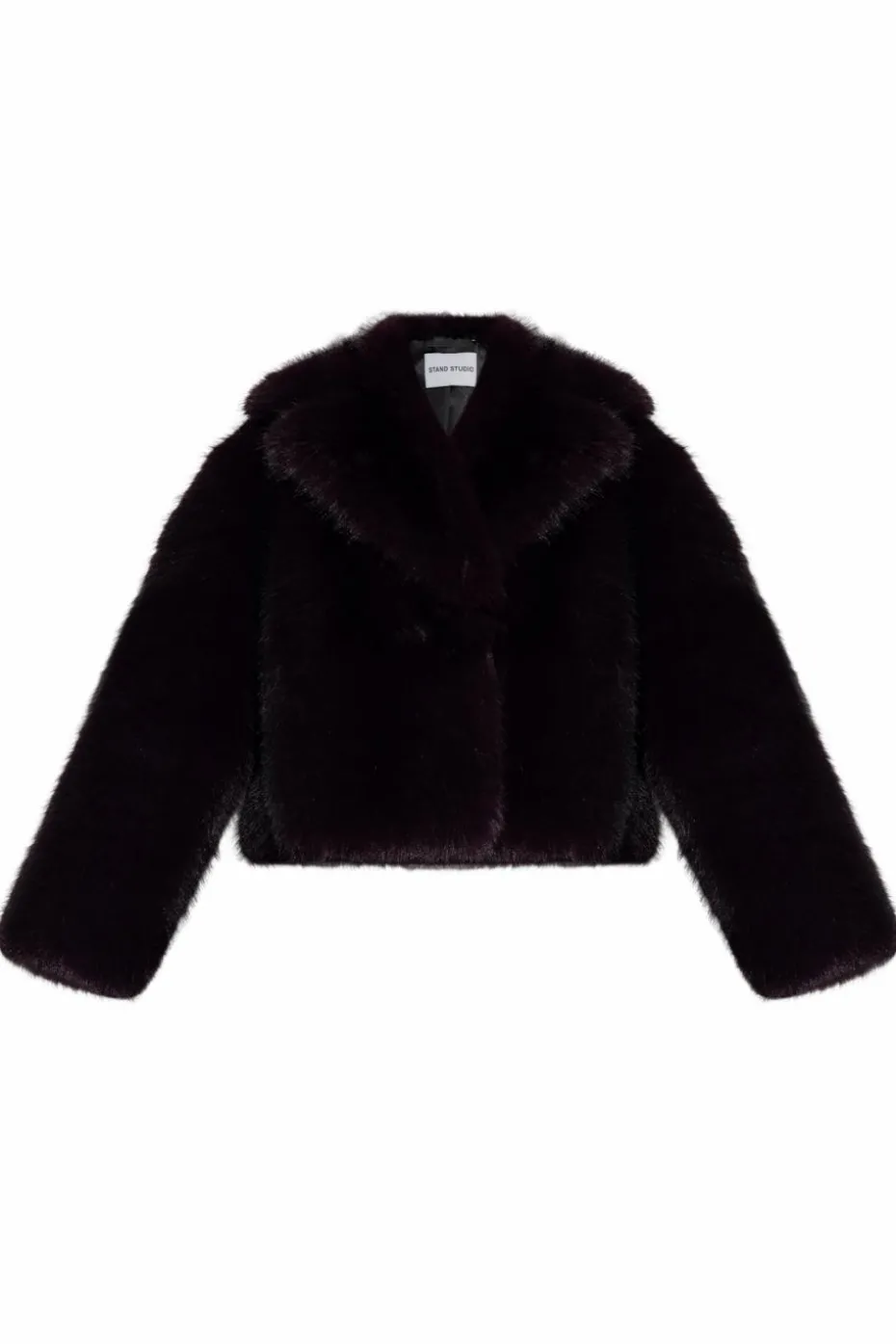 STAND STUDIO PURPLE Shearling coat Samara