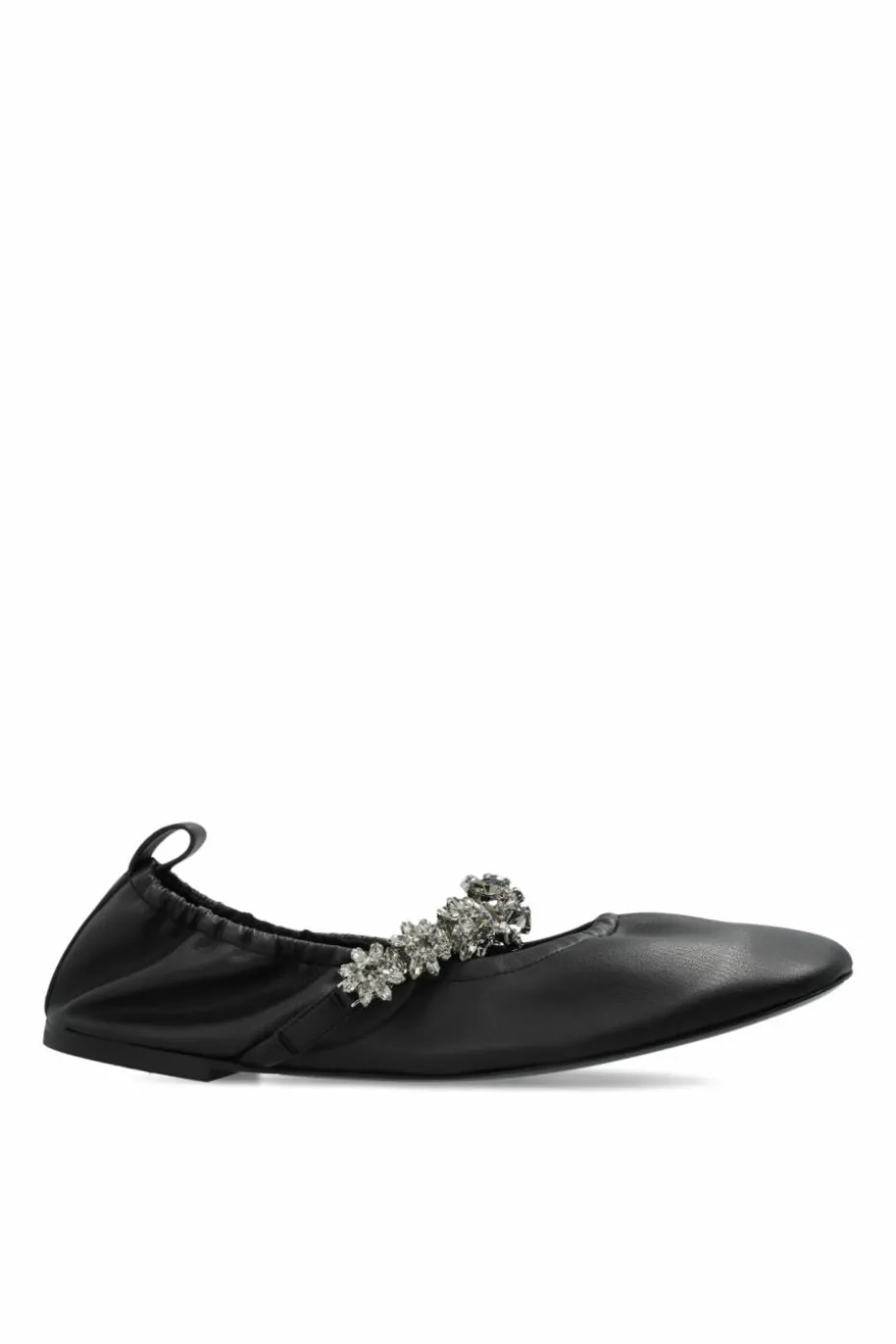 Stella McCartney BLACK Ballet flats Elsa with crystal strap