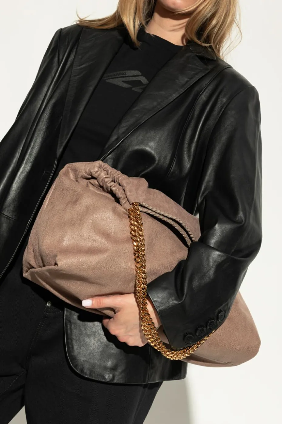 Stella McCartney BROWN `Falabella` shopper bag