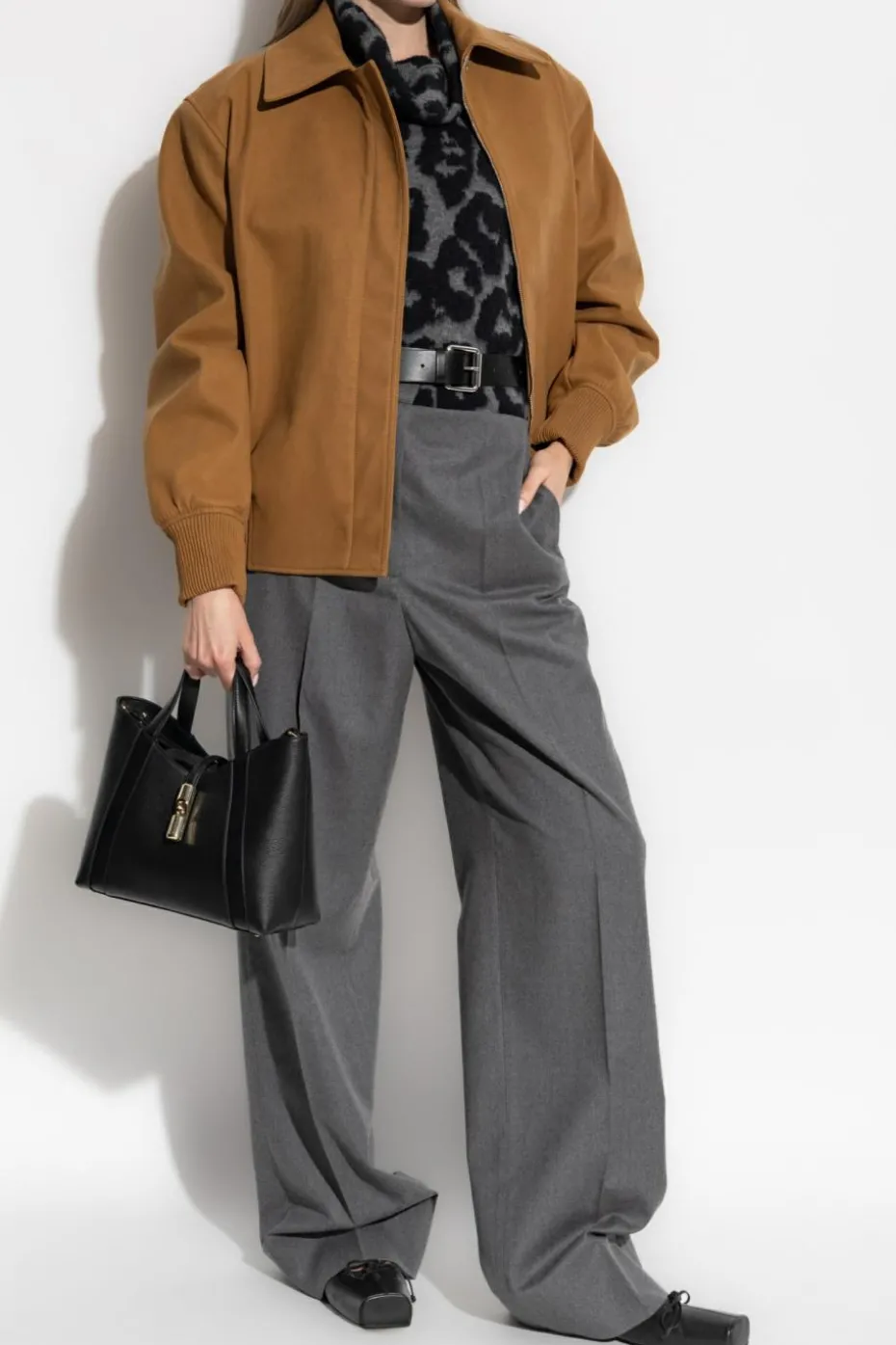 Stella McCartney BROWN Jacket with collar