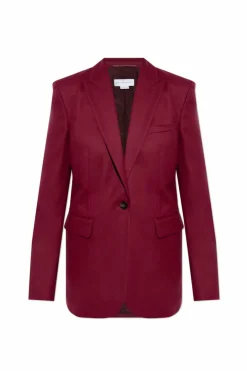 Stella McCartney BURGUNDY Wool blazer
