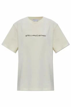 Stella McCartney cream T-shirt with logo
