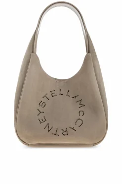 Stella McCartney GREY Shoulder bag `Logo Small`