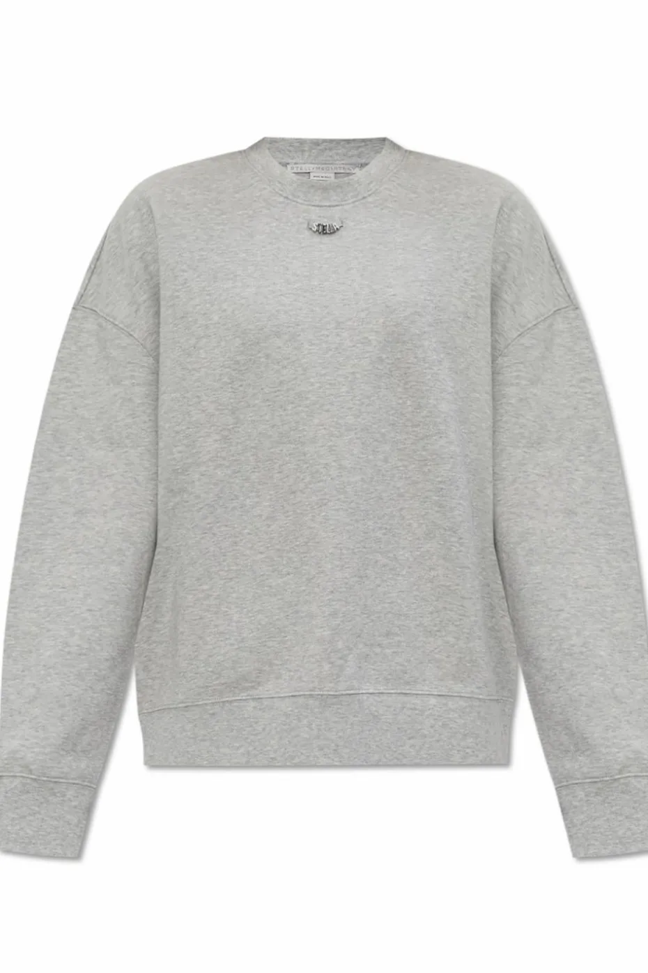 Stella McCartney GREY Sweatshirt with logo-shaped appliqué