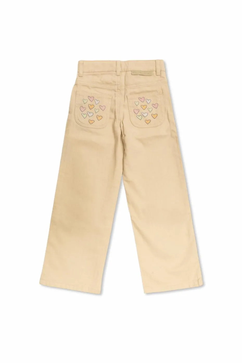 Stella McCartney Kids beige Straight-leg jeans