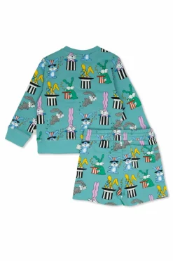 Stella McCartney Kids BLUE Set: sweatshirt and shorts